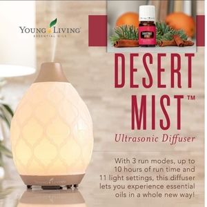 NIB Desert Mist Diffuser & Christmas Spirit 5ml Young Living Health & Home FAST